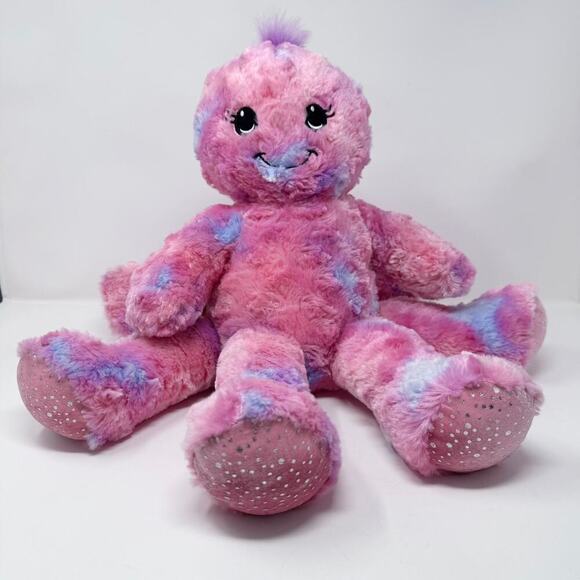 Build a Bear Workshop Octo-Fun Octopus Plush Pink Blue Swirl 2014 Stuffed Animal - Picture 3 of 11